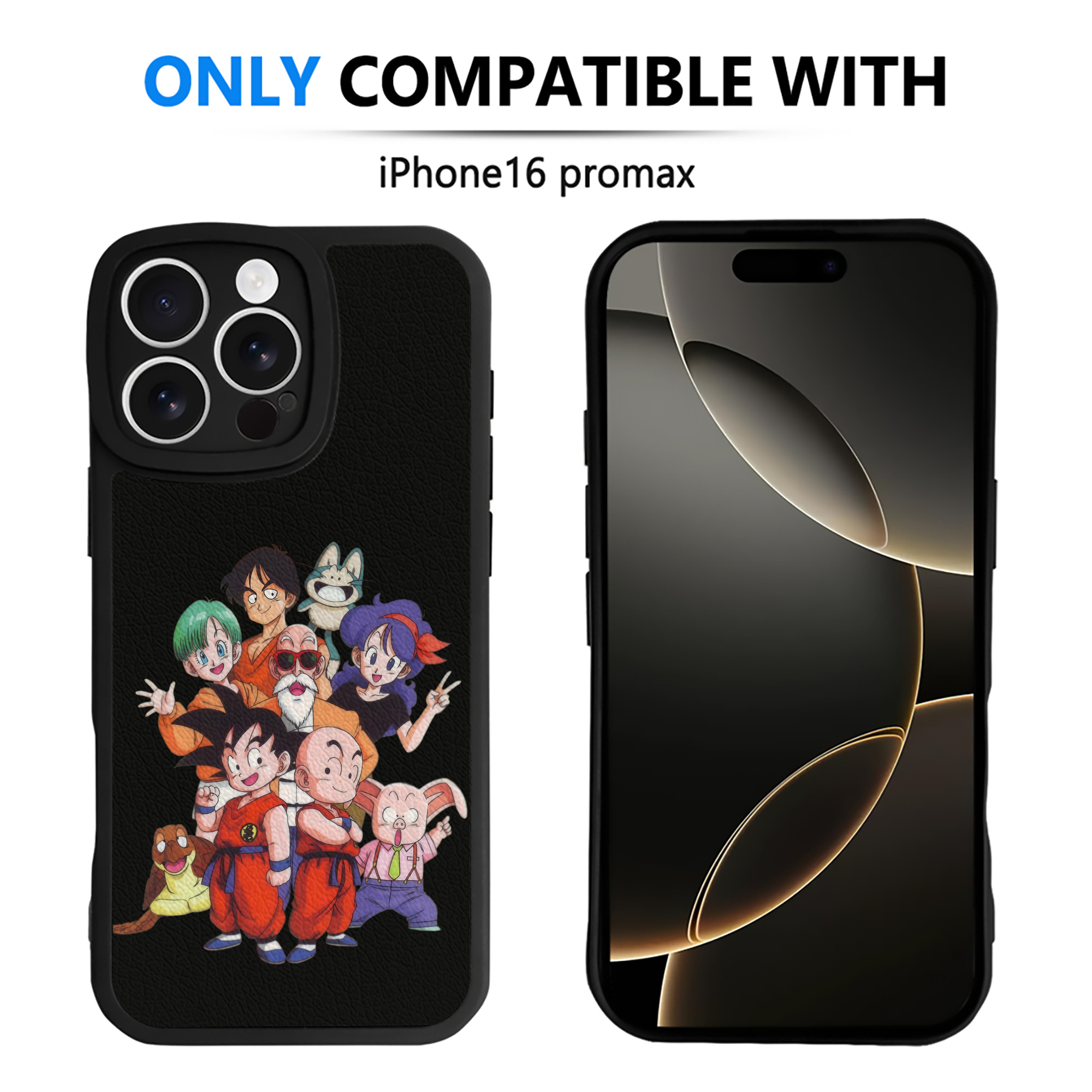 ドラゴンボール DRAGON BALL 【iPhone 16シリーズ対応】シリコンスマホケース（レザー調） 材質：シリコン